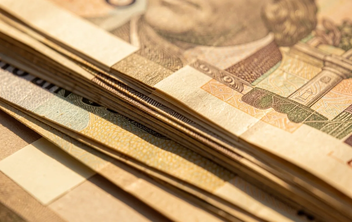 Textura de moneda nacional